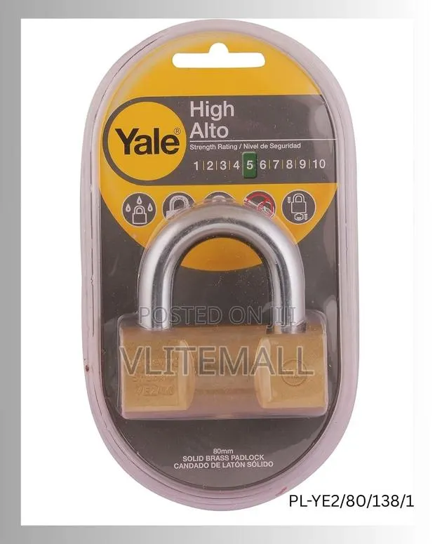 Yale 80mm Hammer Padlock Pl-Ye2/80/138/1 · Photo 1