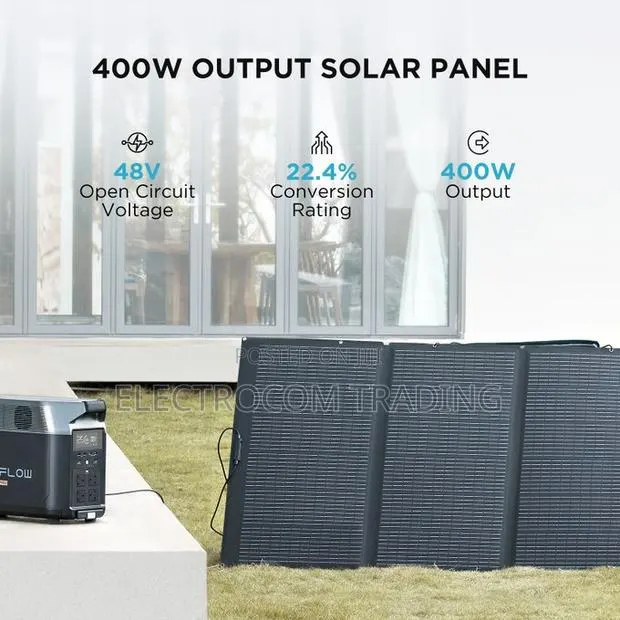 Ecoflow 400w Portable Solar Panel for Solar Generators Foldable · Photo 1