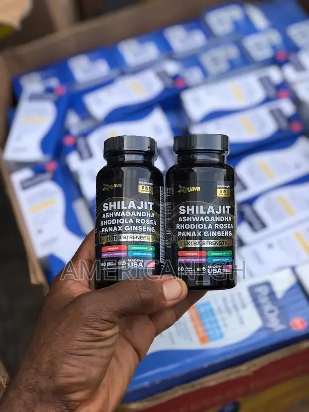 Shilajit Ashwaganha Rhodiola Rosea Panax Ginseng, 60 Capsules · Photo 1