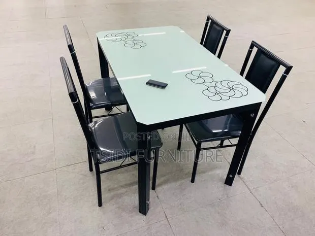 Quality Glass Dining Sets With 4chairs · Photo 1