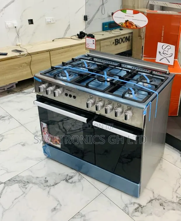 Premium New Midea 90×60 5-Burner Gas Cooker W/ Grill · Photo 1