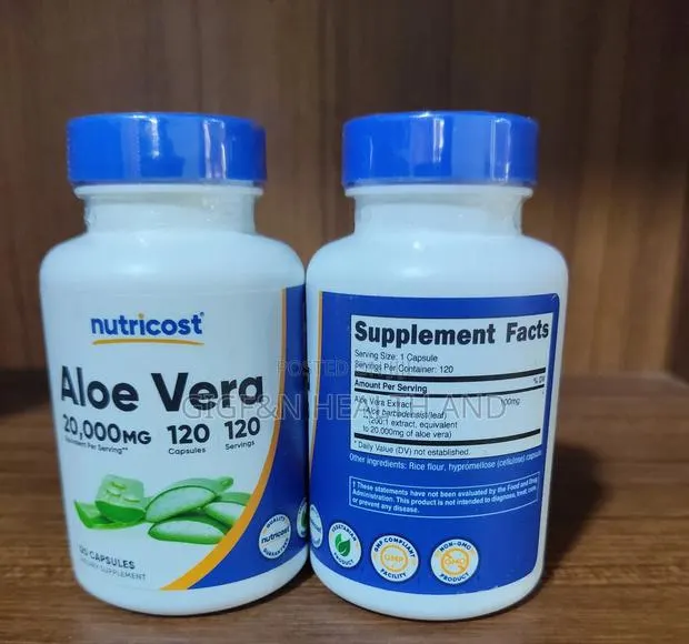 Aloe Vera, 20,000 Mg, 120 Capsules · Photo 1