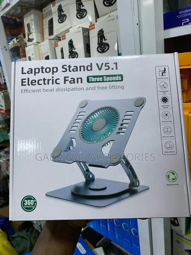 Laptop Stand V5.1 With Electric Fan · Photo 1
