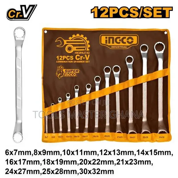 12pcs Offset Ring Spanner Set - Hkspa3142 · Photo 1