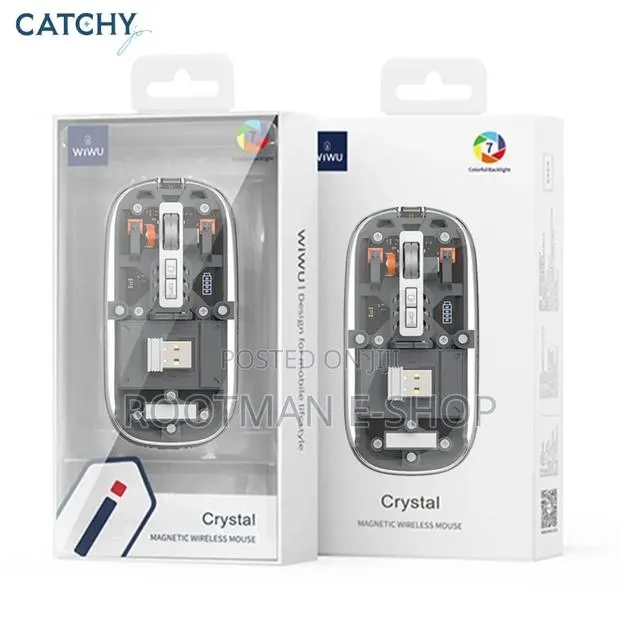 Wiwu Crystal Transparent 2.4 GHZ Bluetooth Wireless Mouse Multi Device · Photo 1