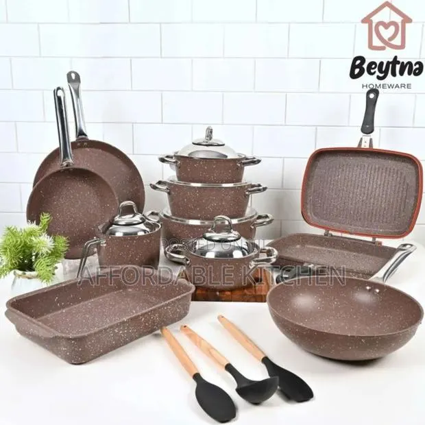21 Pieces Granite Cookware Set · Photo 1