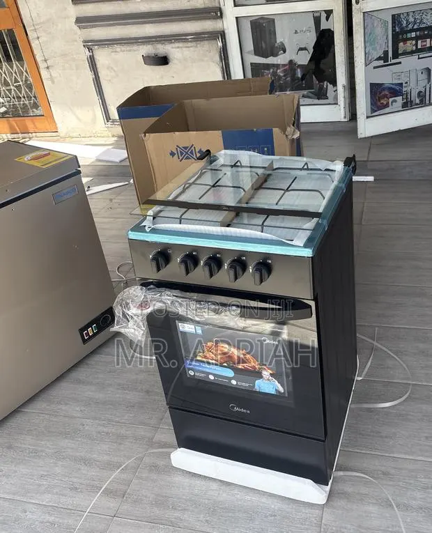 Get Order Midea Glass Oven 4 Burner With Grill · Photo 1