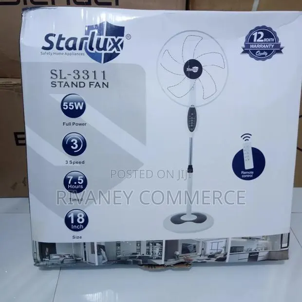 Standing Fan - Starlux 18 Inch ( With Remote Control) · Photo 1