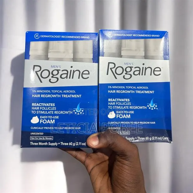 Rogaine 5% Minoxidil Topical Solution – Full Box (3-month Supply) · Photo 1