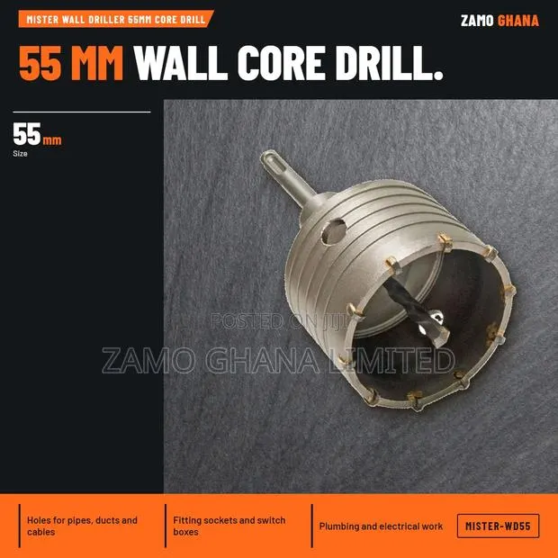 Mister Wall Driller 55Mm Core Drill - MISTER-WD55 · Photo 1