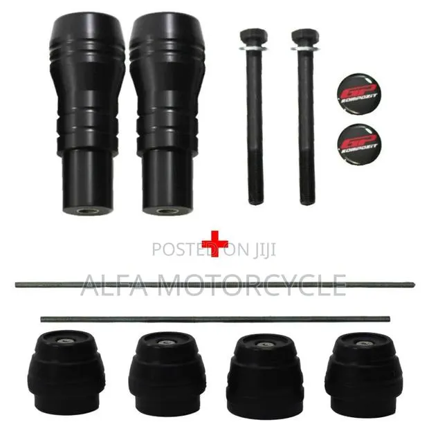Yamaha MT-07 Full 6-Piece Slider Set Black 2014–2024 · Photo 1
