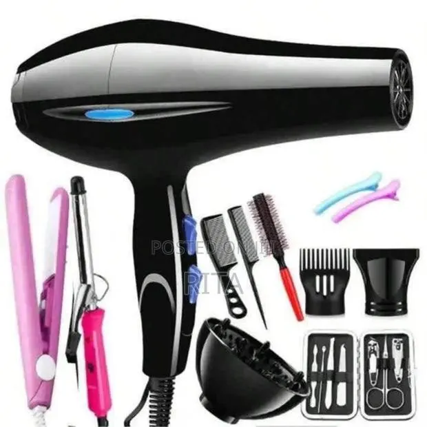 Hair Dryer, Straightener, and Curler Set · Photo 1