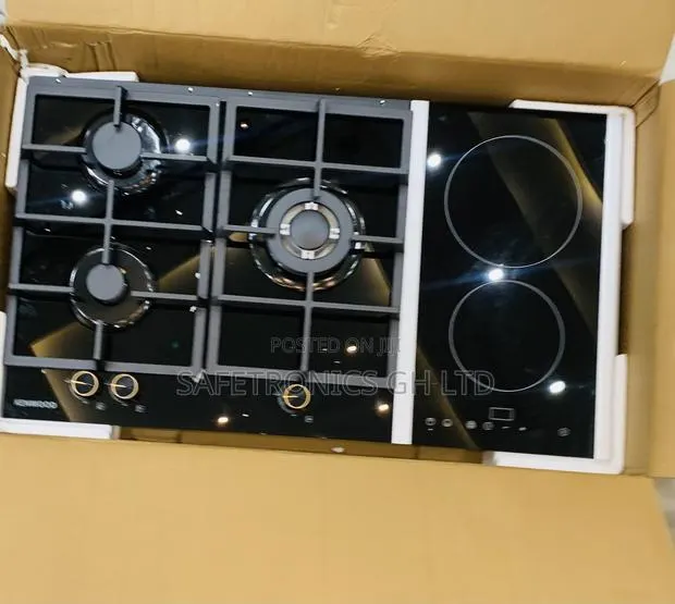 Grab Secure * Black Kenwood 3 Gas 2 Electric Hob · Photo 1