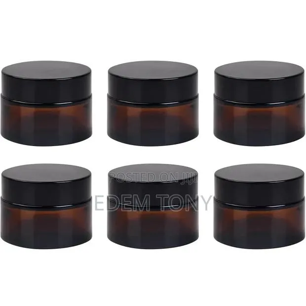 30ml Thick Black UV Protection Small Glass Jars With Lids 30ml -12pcs · Photo 1