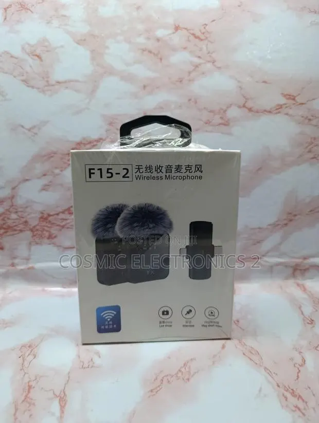 F15-2 Dual Wireless Lavalier Microphone With 3-in-1 Compatibility · Photo 1