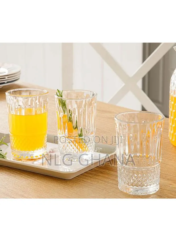 6 PCS 180ml Silva Water Glass Set - Transparent. Ehx1232 · Photo 1