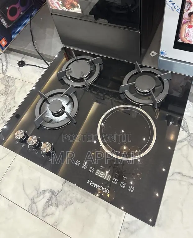 Order Affordable Kenwood 60cm 3 Gas With 1 Electric Burner(Black) · Photo 1
