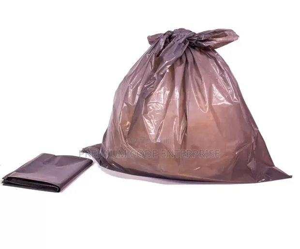 80 Liters Dustbin Liner-Brown ( Medium), 180 PCS/ Pack · Photo 1