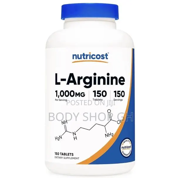 Nutricost L-Arginine 1000mg, Amino Acid Tablets (150 Tablets) · Photo 1