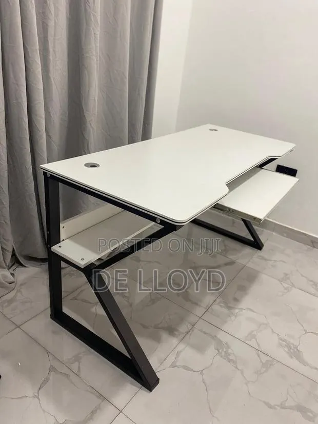 Multipurpose Table With Shelves And Keyboard Desk · Photo 6