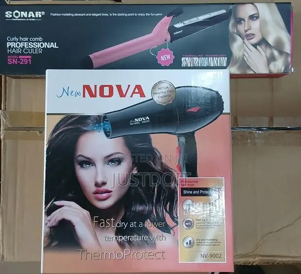 Nova Hair Dryer + Sonar Curler Combo · Photo 1