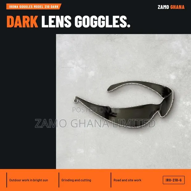 Irona Goggles Model 210 Dark - IRO-210-G · Photo 1