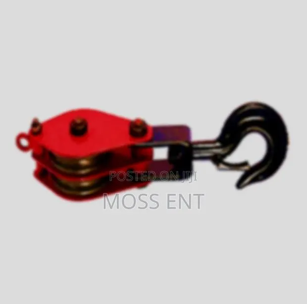 3t Double Pulley With Hook Double Sheave Red Black - Rap-Dp-3t · Photo 1