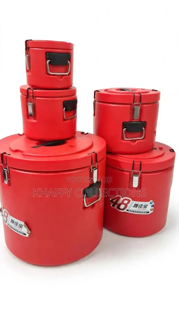5pcs Food Warmer Set 66L - Keeps Hot/Cold for 48 Hours - Red · Photo 1