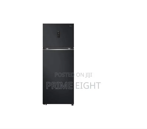 LG GN-F452PFAQ 473L Top-Freezer Refrigerator in Essence Matt Black · Photo 1