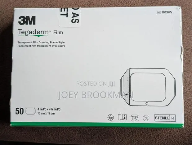 3m Tegaderm Transparent Dressing With Label(10 X 12 Cm)50/Box 1626w · Photo 1