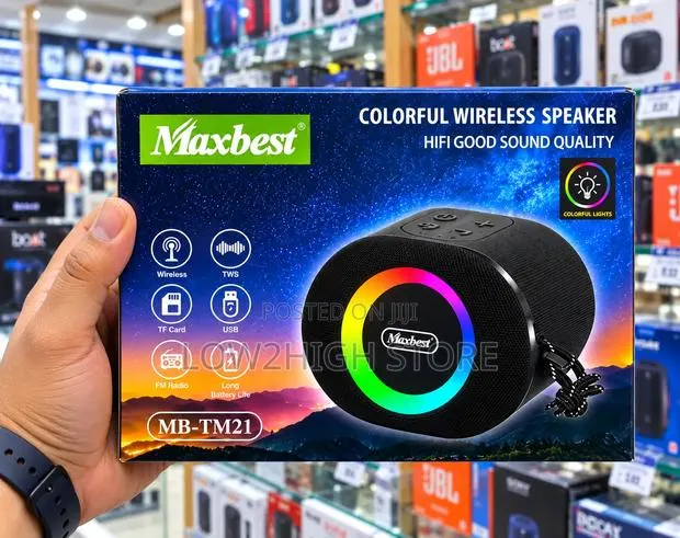 Maxbest MB-TM21 Colorful RGB Bluetooth Speaker - Low2High · Photo 1