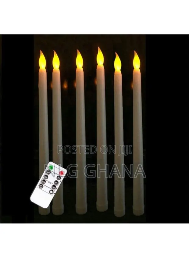 6 PCS LED Flameless Battery Powered Candles With Remote Cont · Photo 1