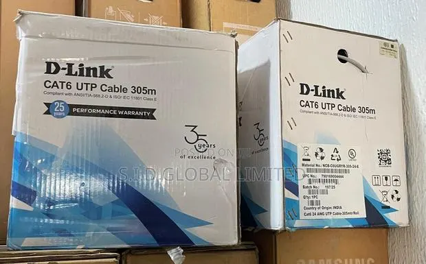 Smooth Streaming & Fast Data: D-link Cat6 Pure Copper (305m) · Photo 1