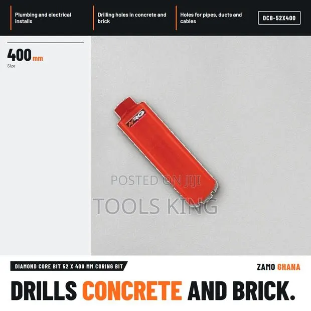 Diamond Core Bit 52 X 400 Mm Coring Bit - DCB-52X400 · Photo 1