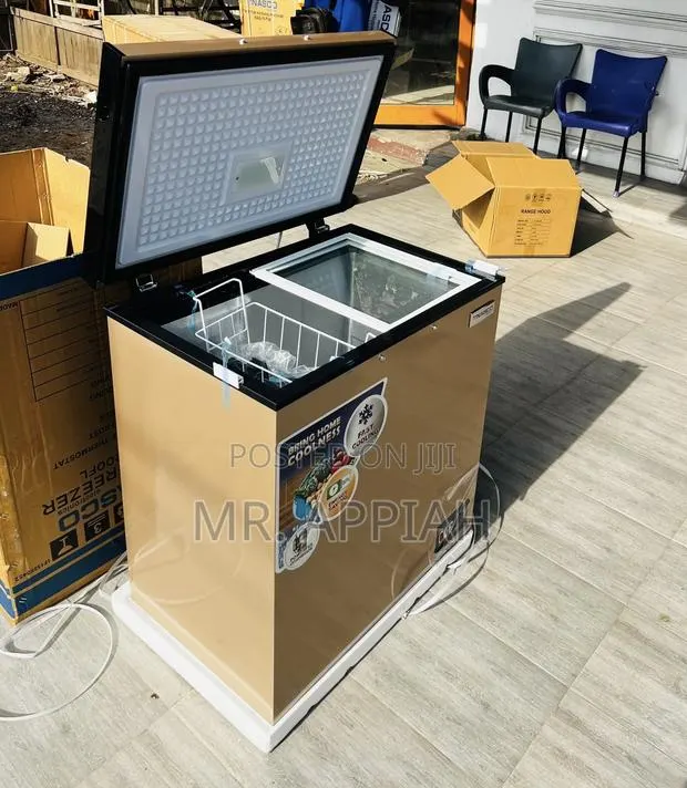 Manual Defrost Nasco Chest Freezer(Gold)150L · Photo 1