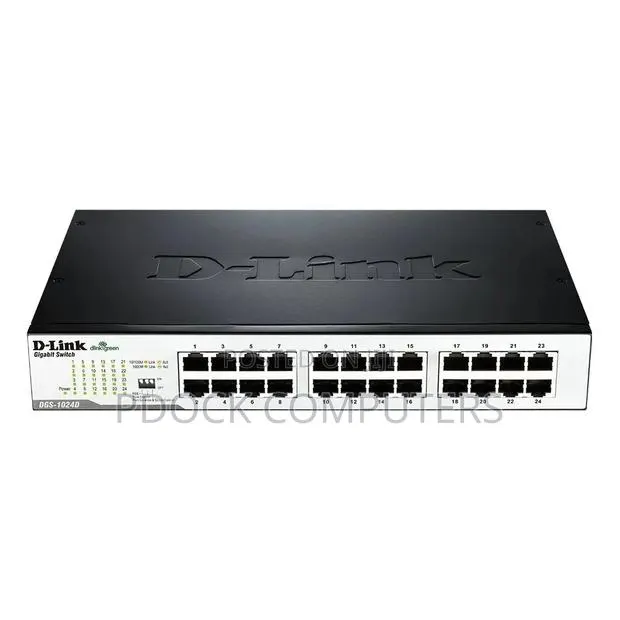 DLink 24port 10/100 Unmanaged Desktop Switch · Photo 1