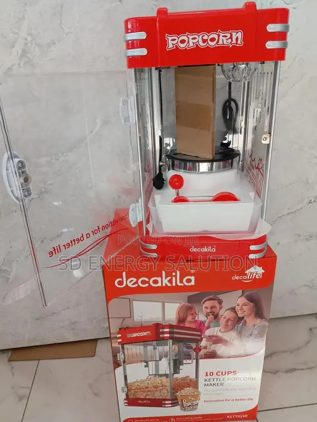 Decakila Popcorn Maker 1200w- Hot Air, Oil Free,Fast Poping · Photo 1