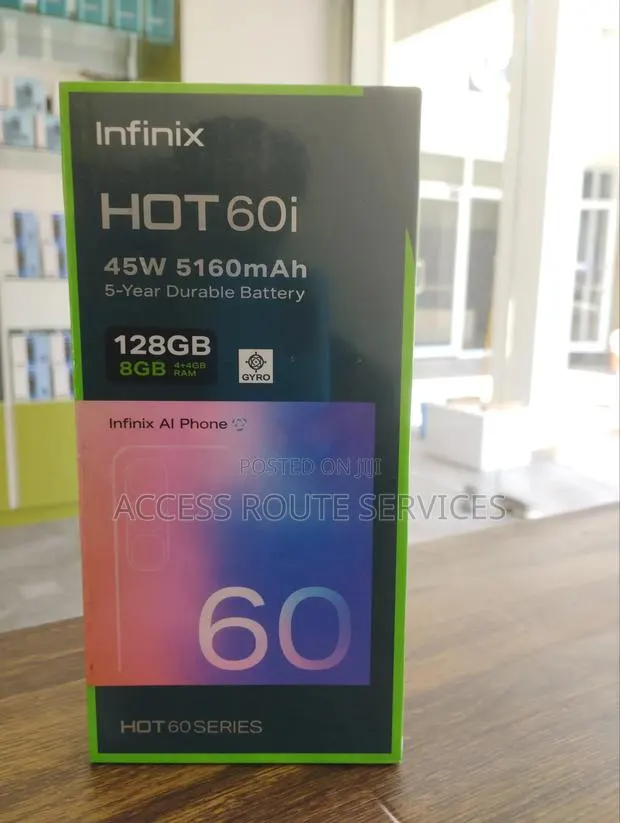 New Infinix Hot 60i 128 GB Blue · Photo 1