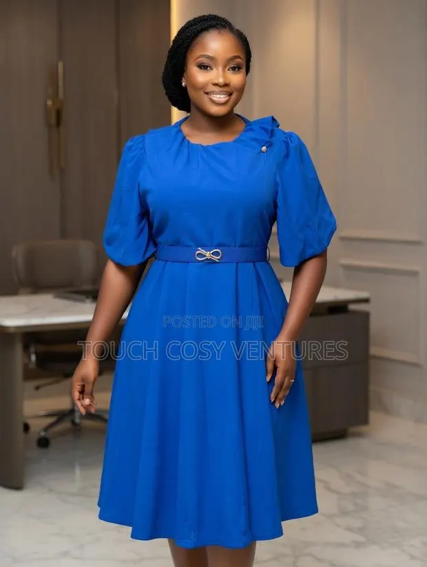 Royal Blue Bow Belle Dress (M,L,Xl) · Photo 1