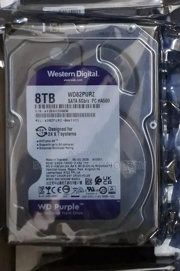 8tb Hard Drive WD Purple · Photo 1