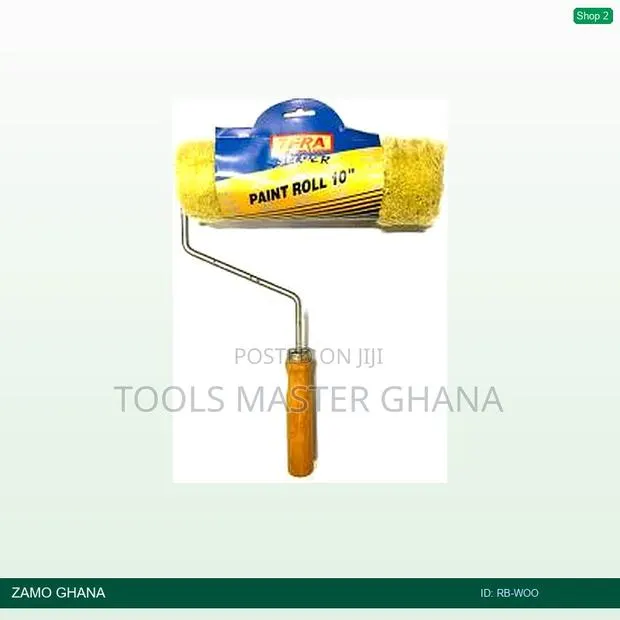Roller Brush 9 Inch Wood Handle - Rb-Woo · Photo 1