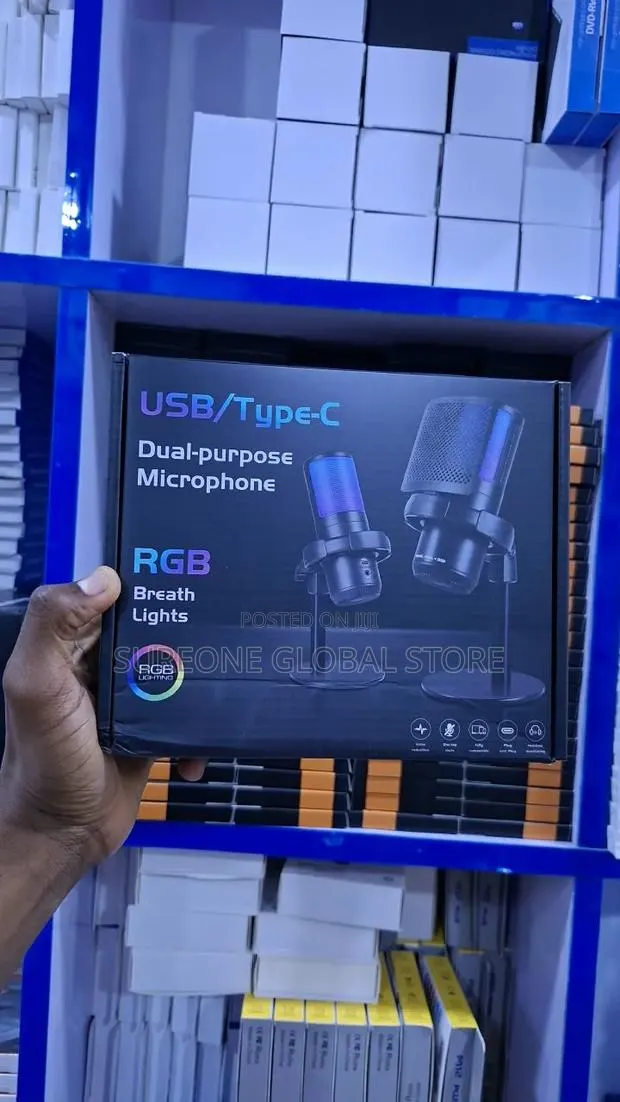USB/Type-C Dual-Purpose Desktop Microphone, Best for Gaming, Podcast · Photo 1