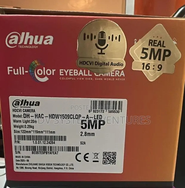 Dh-Hac-Hdw1509clqp-a-Led5mp Full-Color Hdcvi Quick-to-Install Eyeball · Photo 1