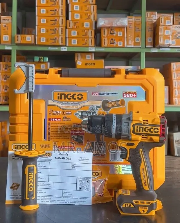 136Nm Cordless BL Impact Drill With 2 × 5.0Ah Batteries - CIDLI201368 · Photo 2