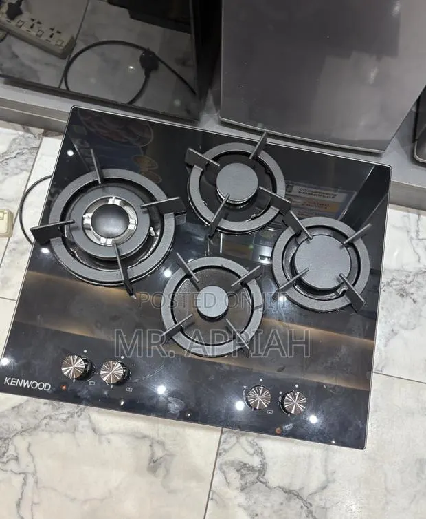 Order Durable Kenwood 60cm 4 Gas Tempered Glass Hob(Black). · Photo 1