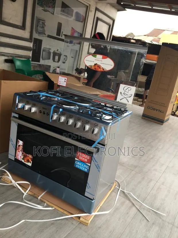 Ferre 4 Burner Gas Cooker With 2 Electric Plates Efficient · Photo 1