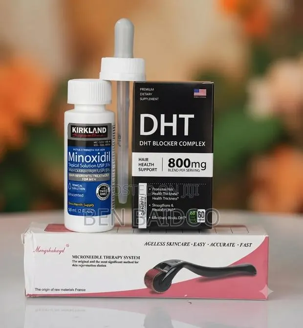 Kirkland Minoxidil DHT Blocker Derma Roller Combo (Perfect Kit) · Photo 1