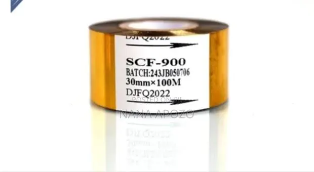 Coding Ribbon Roll Gold Color 30mmx100m · Photo 1