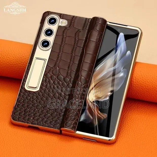 This Is Original Pure Leather Case for Samsung Galaxy Z Fold 5/6/7 · Photo 1