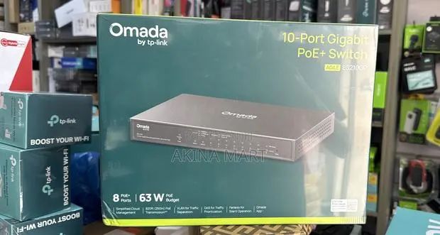 Omada Tp Link 10 Port Gigabyte Poe Switch Es210gp · Photo 1